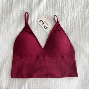 Threads Maroon Tank Top